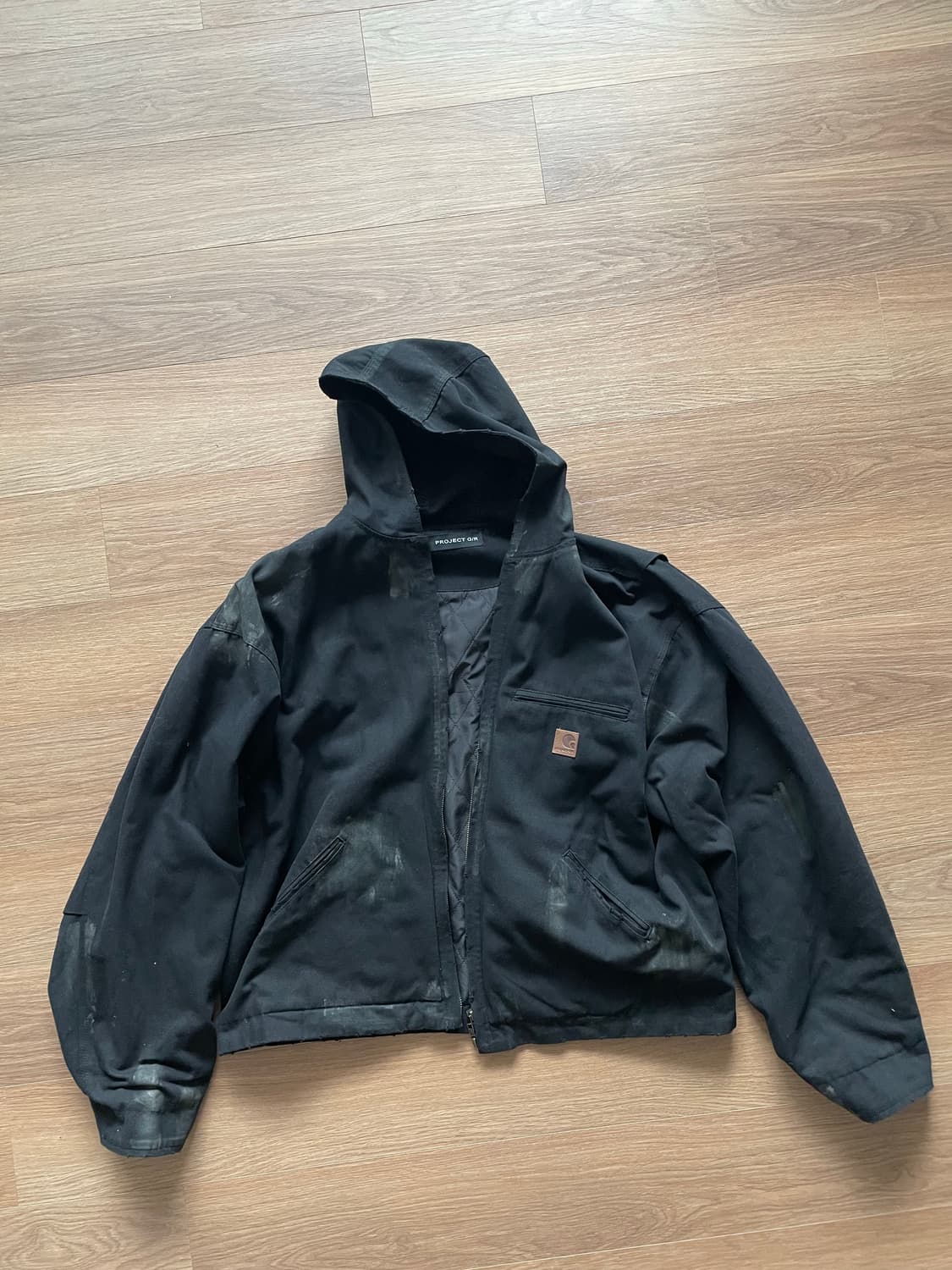 [1] 프로젝트지알 패디드 크롭 봄버 상품이미지1