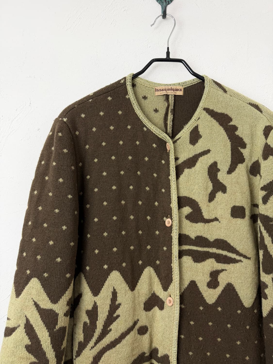 70s 이세이 미야케 패널 니트 자켓 상품이미지2