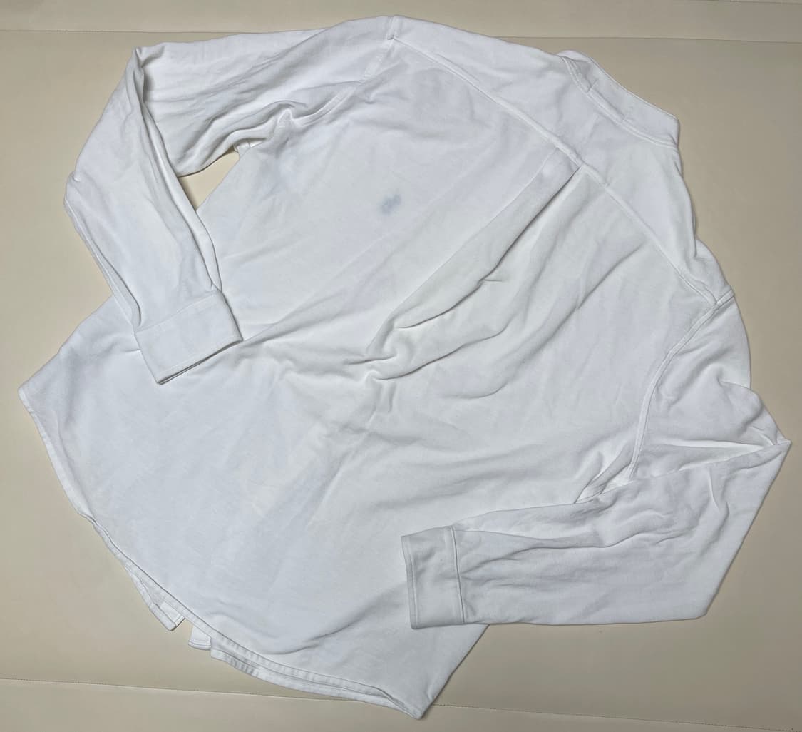 폴로 랄프로렌 헨리넥 옥스포트 화이트 셔츠 상품이미지2