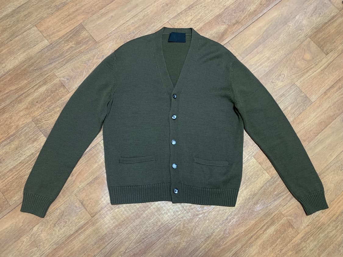 PRADA 00'S 프라다 카디건(헤비 울)48 사이즈 상품이미지1