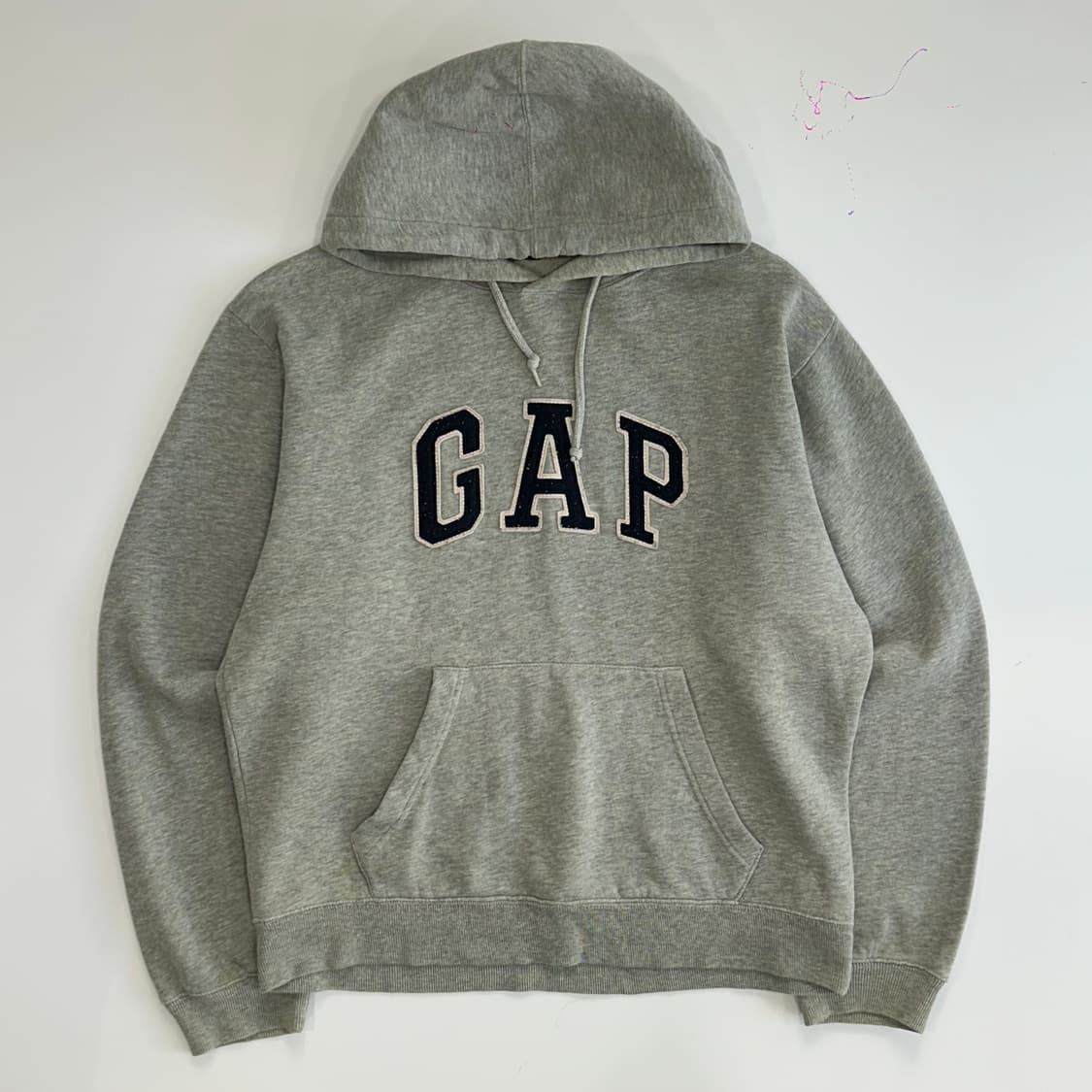 GAP 갭 네이비로고 그레이 후드티  상품이미지3