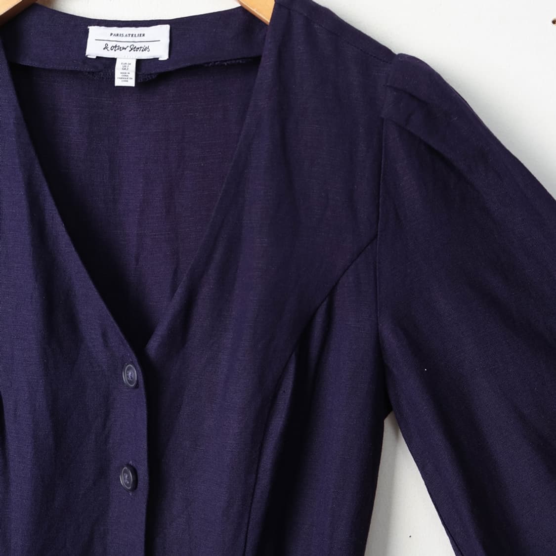 44/앤아더스토리즈 린넨 레이온 벨티드 원피스 상품이미지4