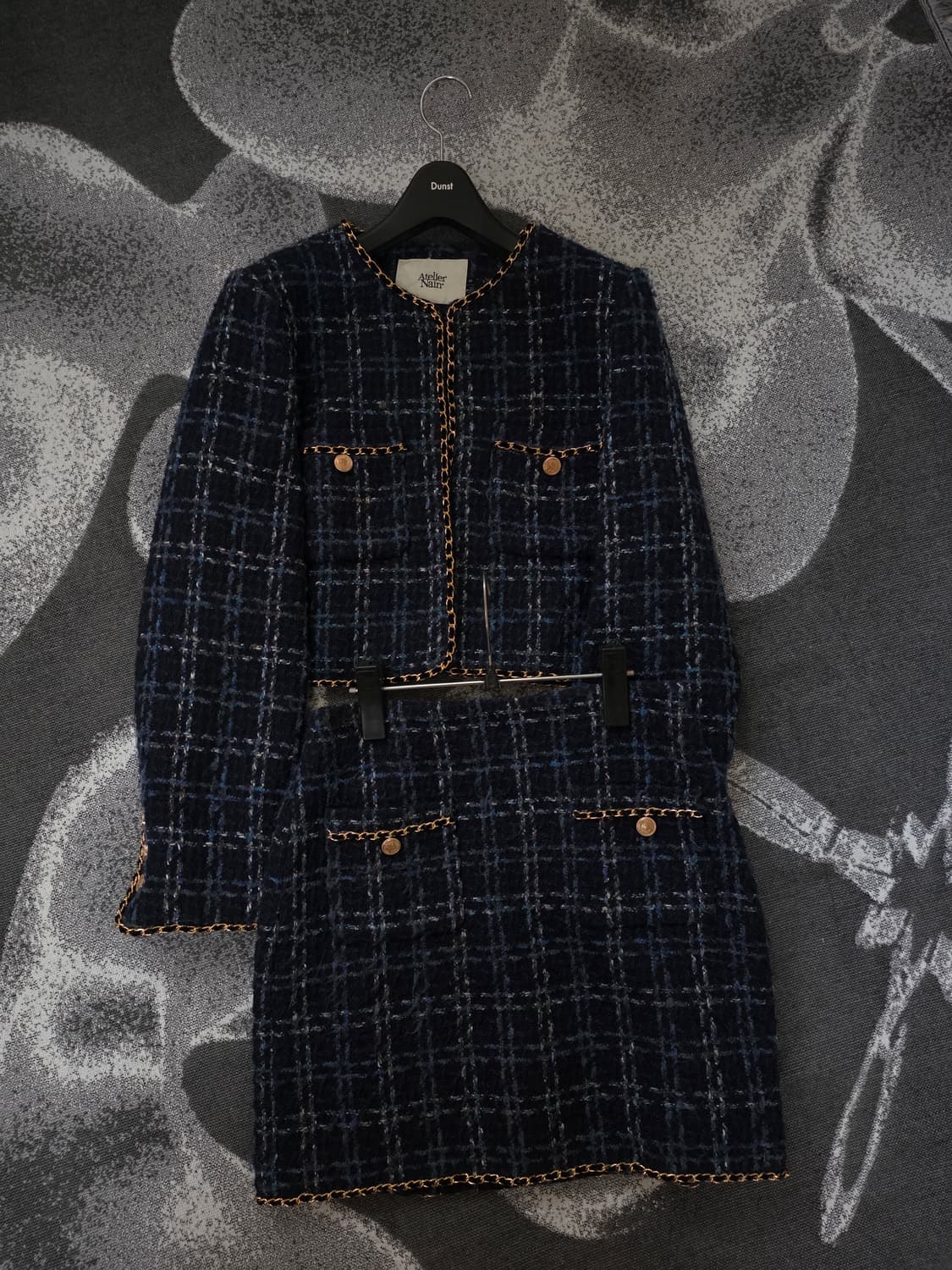 (소개팅 백전백승) NAIN 고민시 체인 트위드 자켓&스커트 셋업 상품이미지6