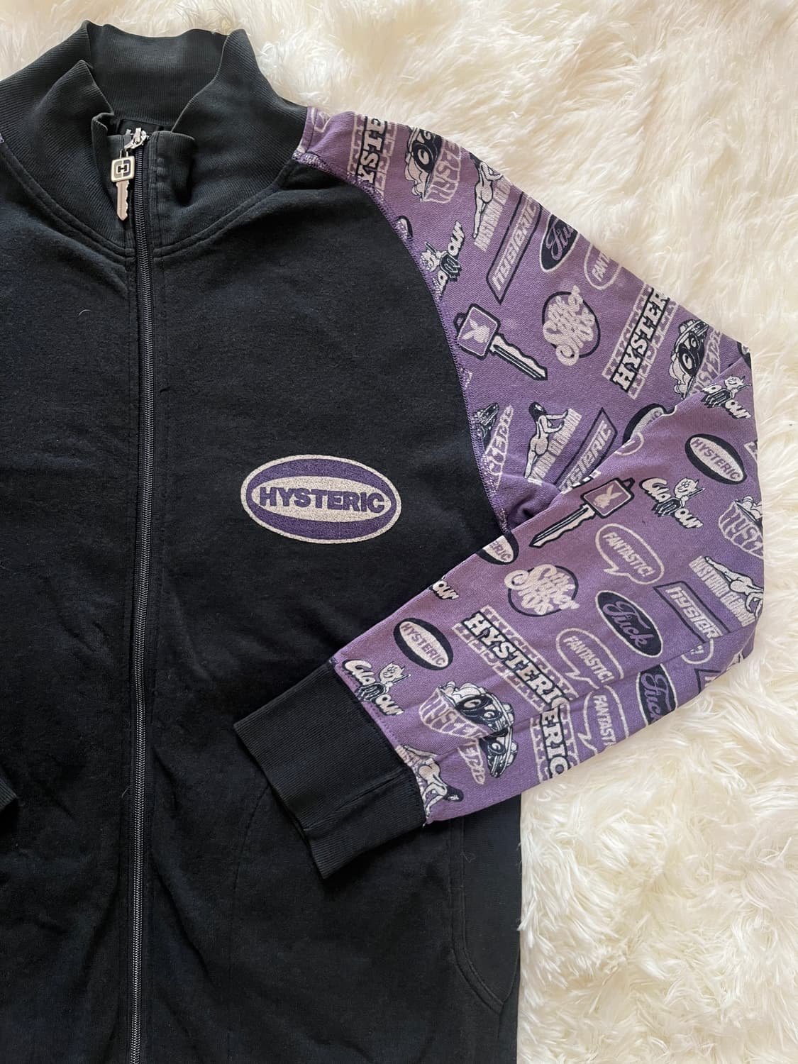 히스테릭 글래머 아카이브 열쇠 참 레터링 져지 자켓 상품이미지3