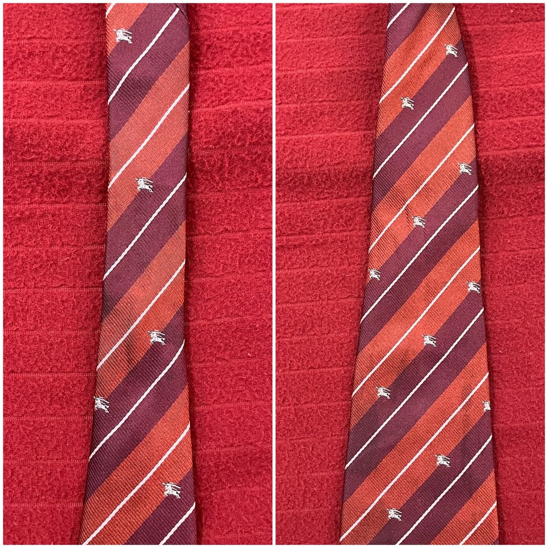 버버리 스트라이프 넥타이 버건디 #csz3071 상품이미지5