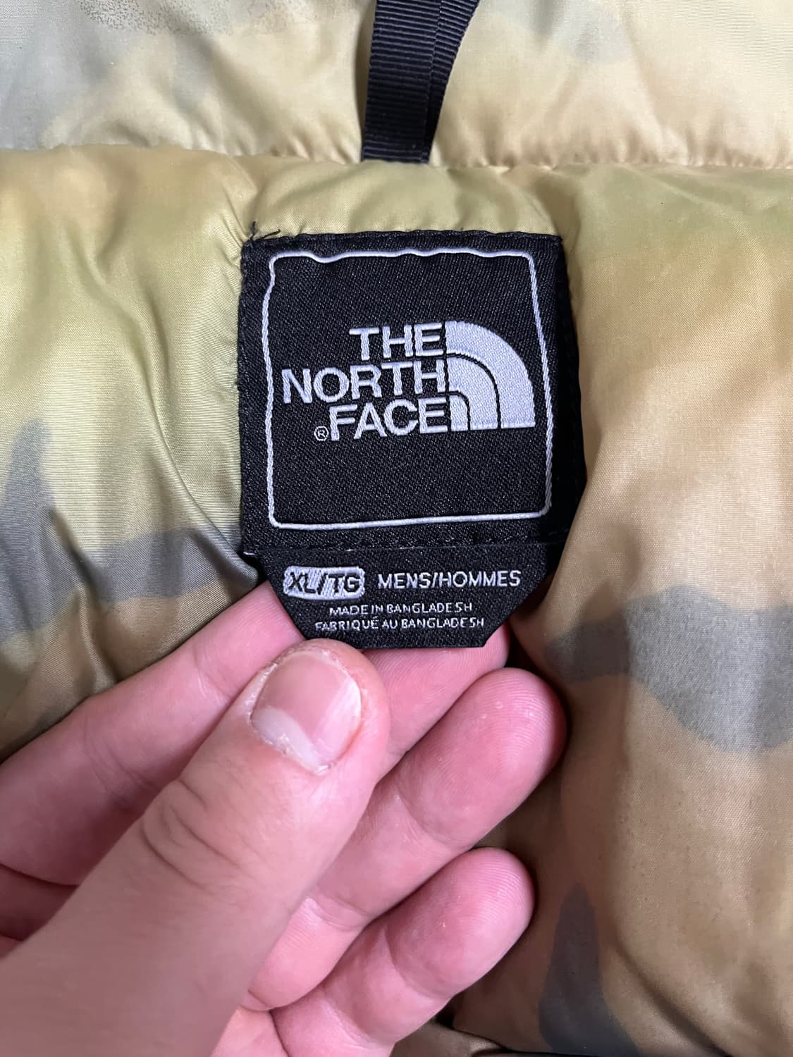 노스페이스 700 중앙로고 카모 패딩 조끼 베스트 XL 상품이미지4