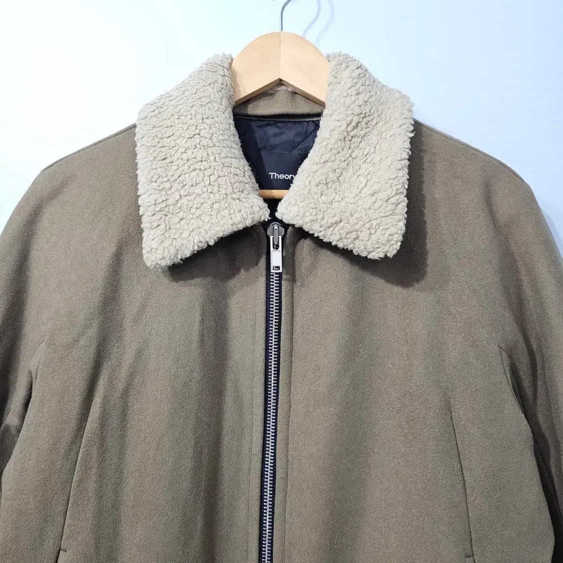 띠어리 THEORY 캐시미어 혼방 봄버 패딩 자켓 95 상품이미지2