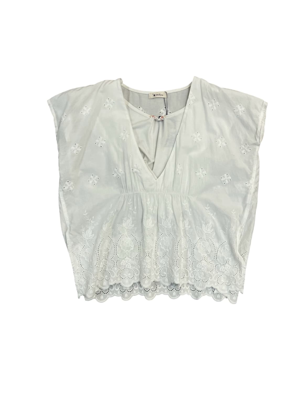 빈티지 펀칭 블라우스 화이트 #csz4093 상품이미지3