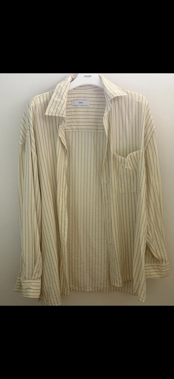 포저 스트라이프 루즈 핏 셔츠 상품이미지4