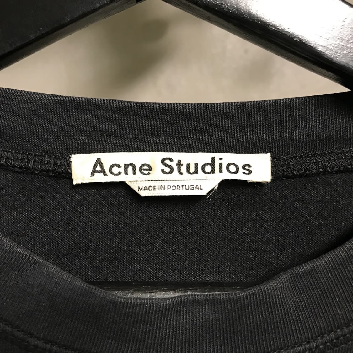 아크네 스튜디오 블랙 반팔 티셔츠 XS(W) 상품이미지5