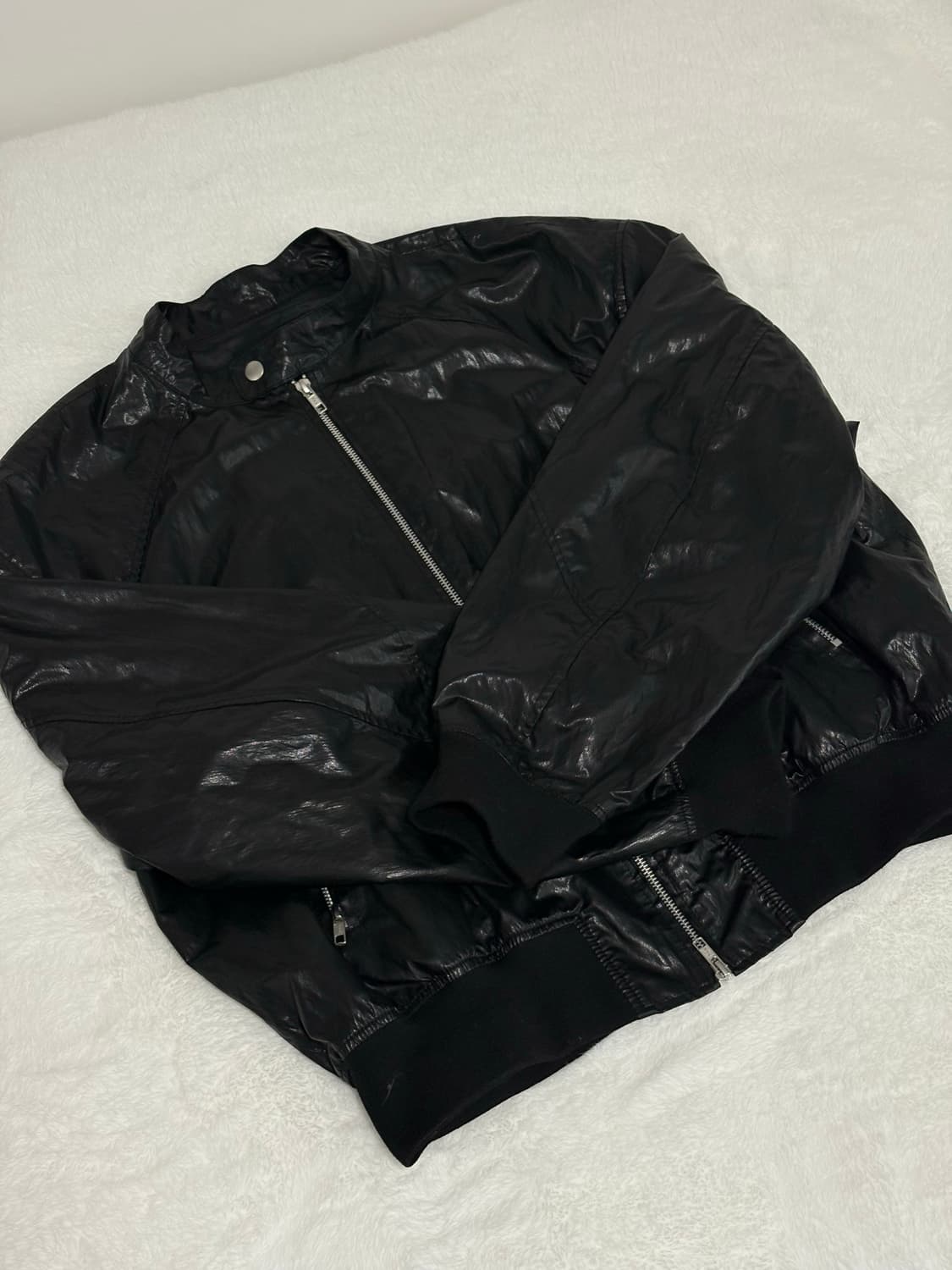 도프제이슨 패널드 스포티 레더자켓 블랙 XL 상품이미지1