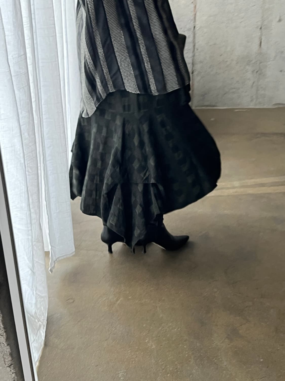 Far Bet 러플 스커트 그린 상품이미지7