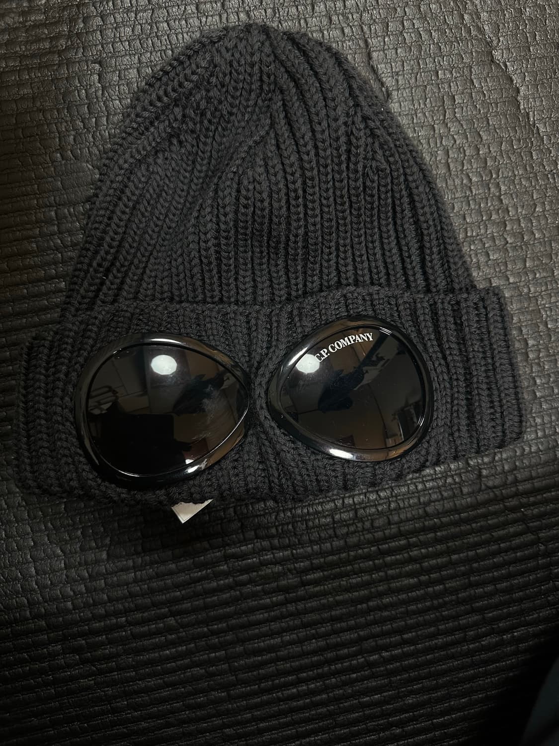 CP컴퍼니 고글 비니 블랙 상품이미지2