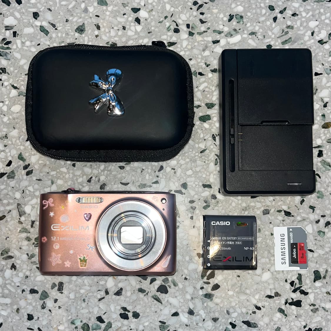 카시오 CASIO 엑슬림 EX-Z400 핑크 태연픽 수채화 감성/작례 상품이미지2