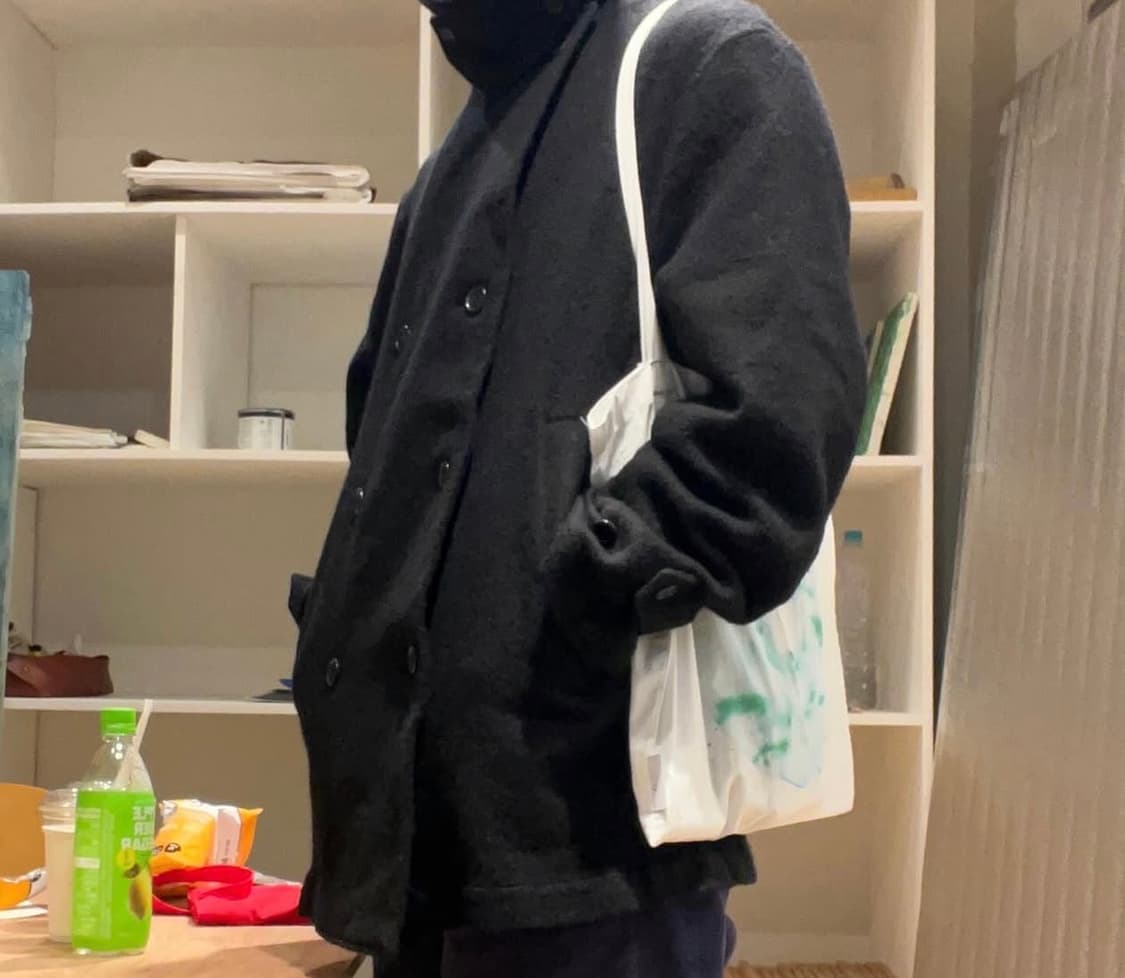 브라운야드 보일드 울 피코트 블랙 4 사이즈 상품이미지2