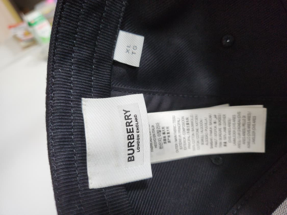 버버리 야구모자 검정 정품 상품이미지6