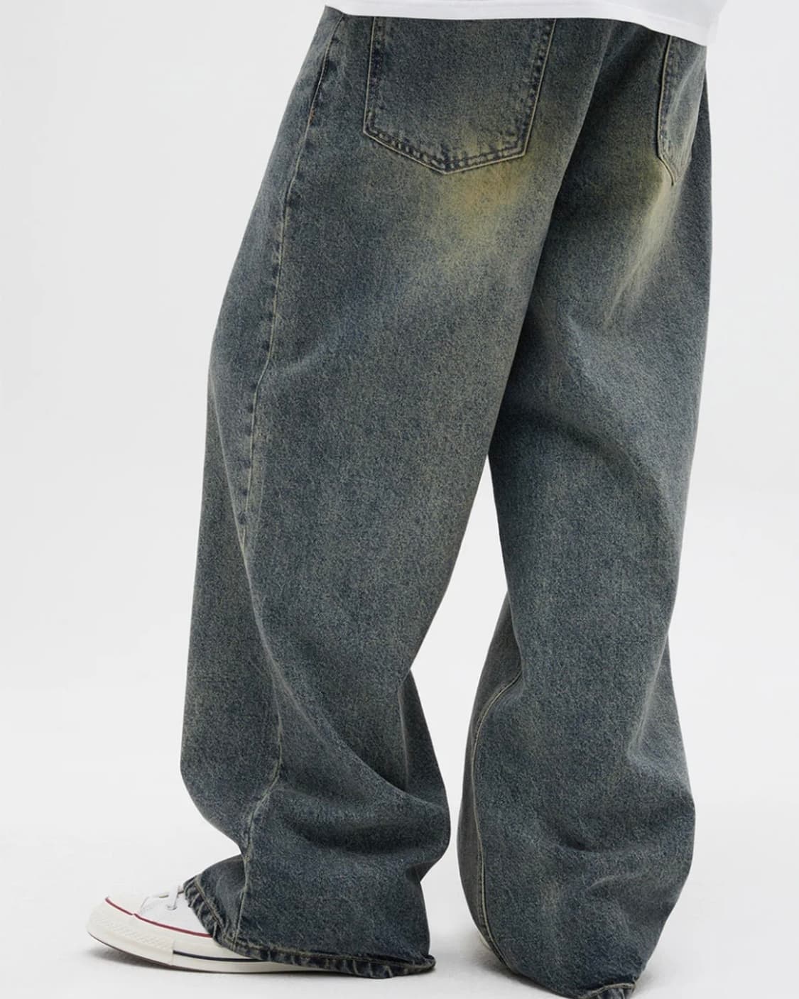 비바스튜디오 와이드 데님팬츠 블루 XL WIDE DENIM PANTS [ 상품이미지5