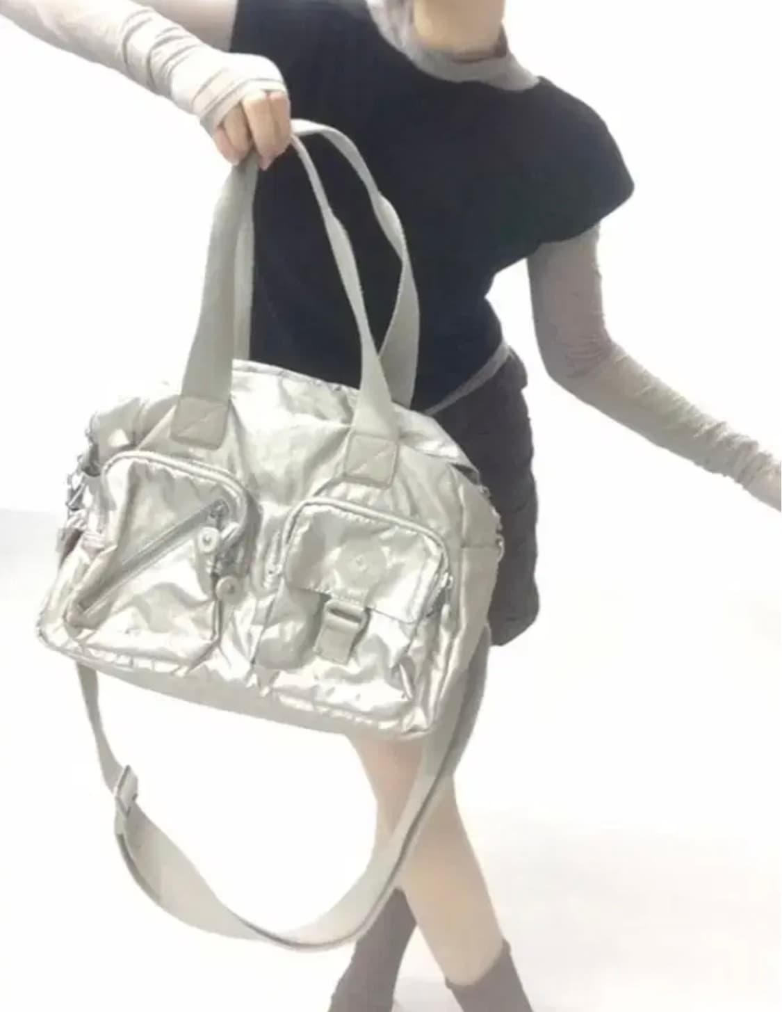 빈티지 키플링 실버 숄더크로스백 상품이미지3