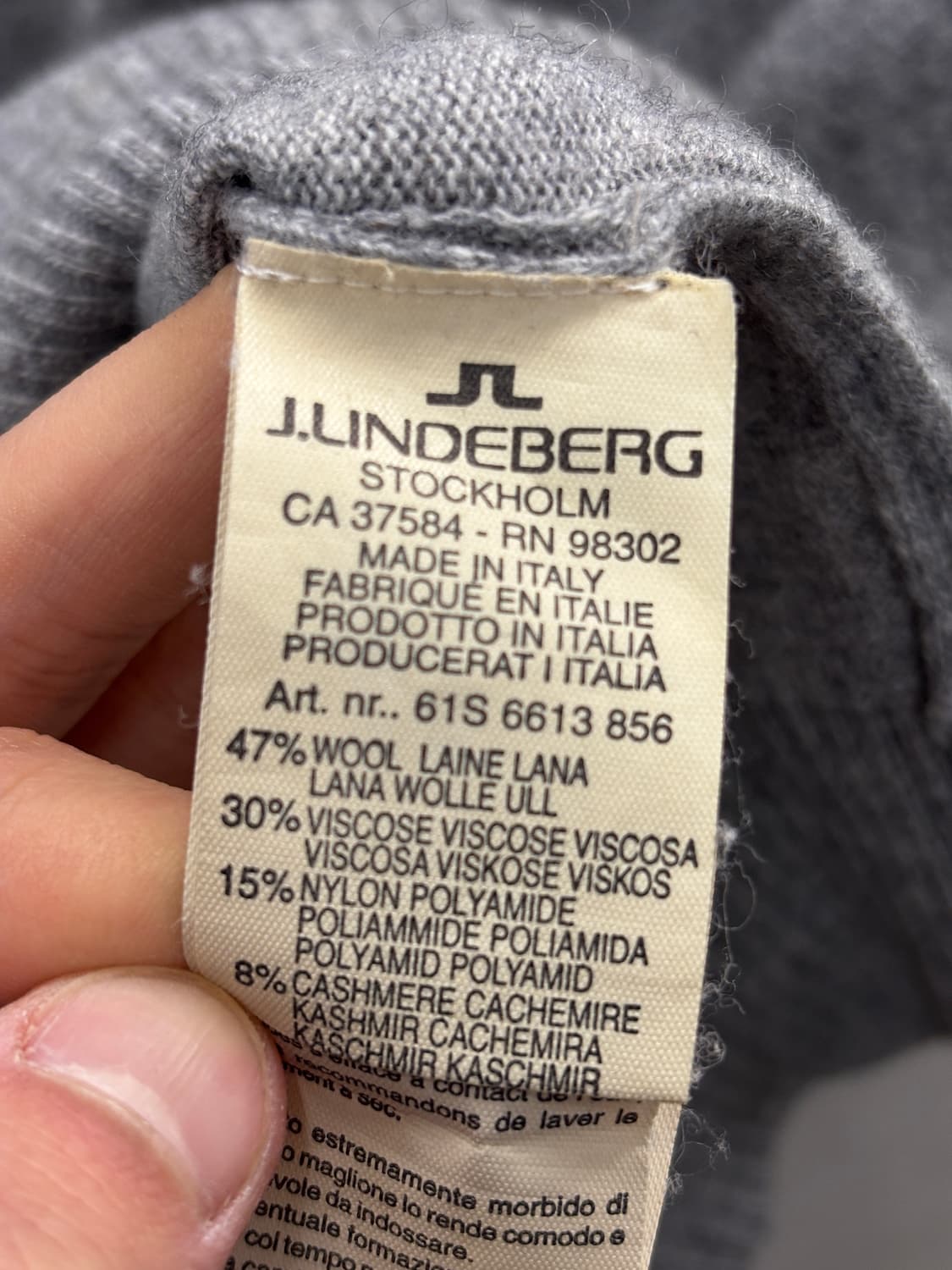 제이린드버그 브이넥 니트 M 상품이미지6