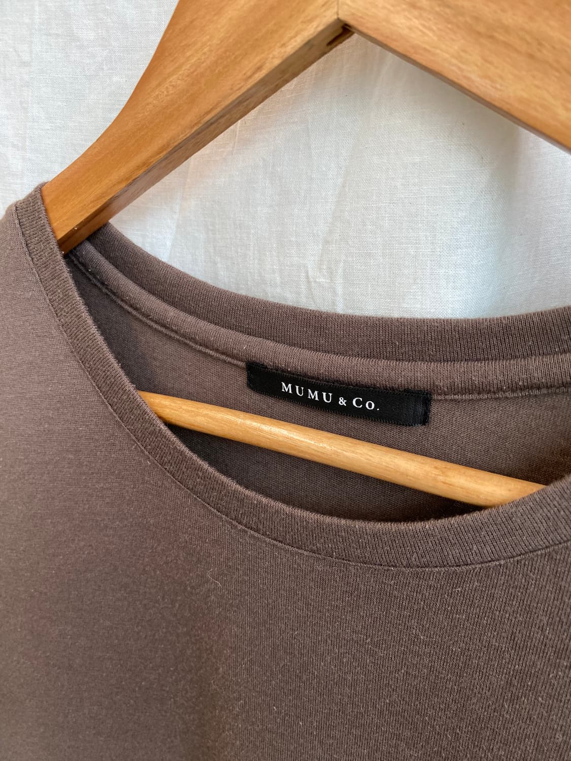 MUMU&CO 브라운 반팔원피스(M) 상품이미지5