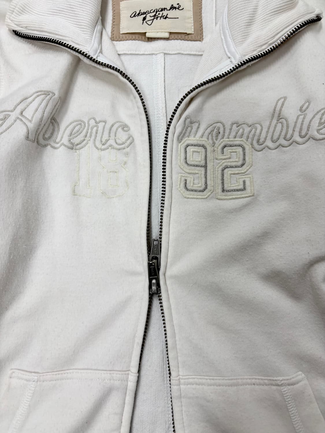 “Abercrombie&Fitch” Y2K Mood White Slim  상품이미지4
