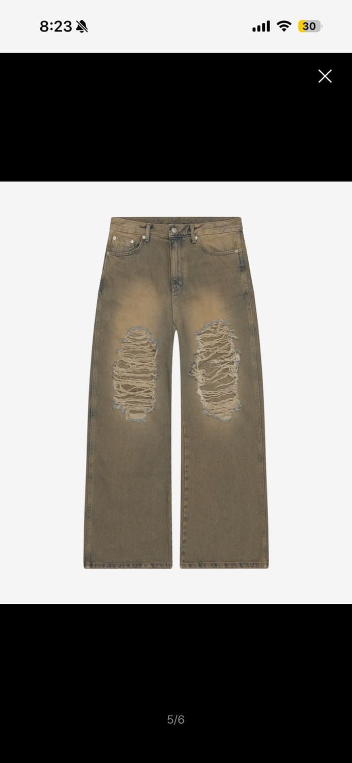 아캄 Distressed Western Pocket Denim Pants 상품이미지3