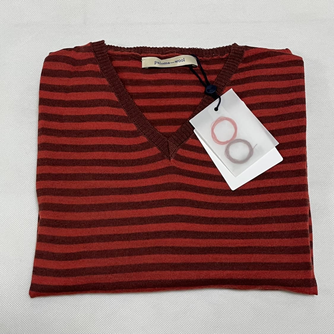 [S]팔로마울 Iglú 스트라이프 니트/레드 상품이미지1