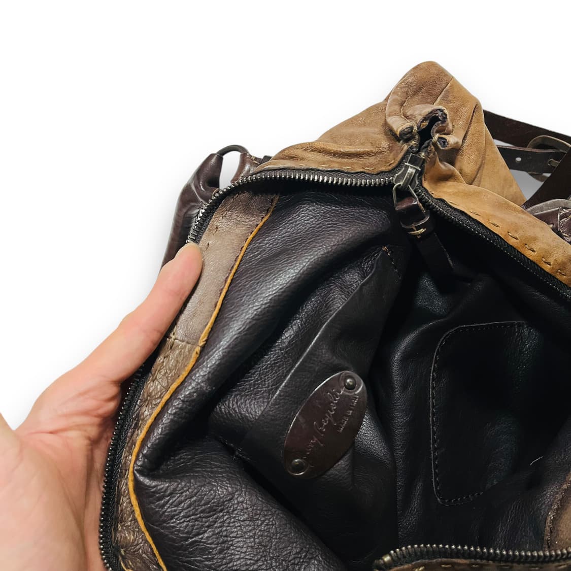 Henry Beguelin contrast leather Bag 상품이미지5