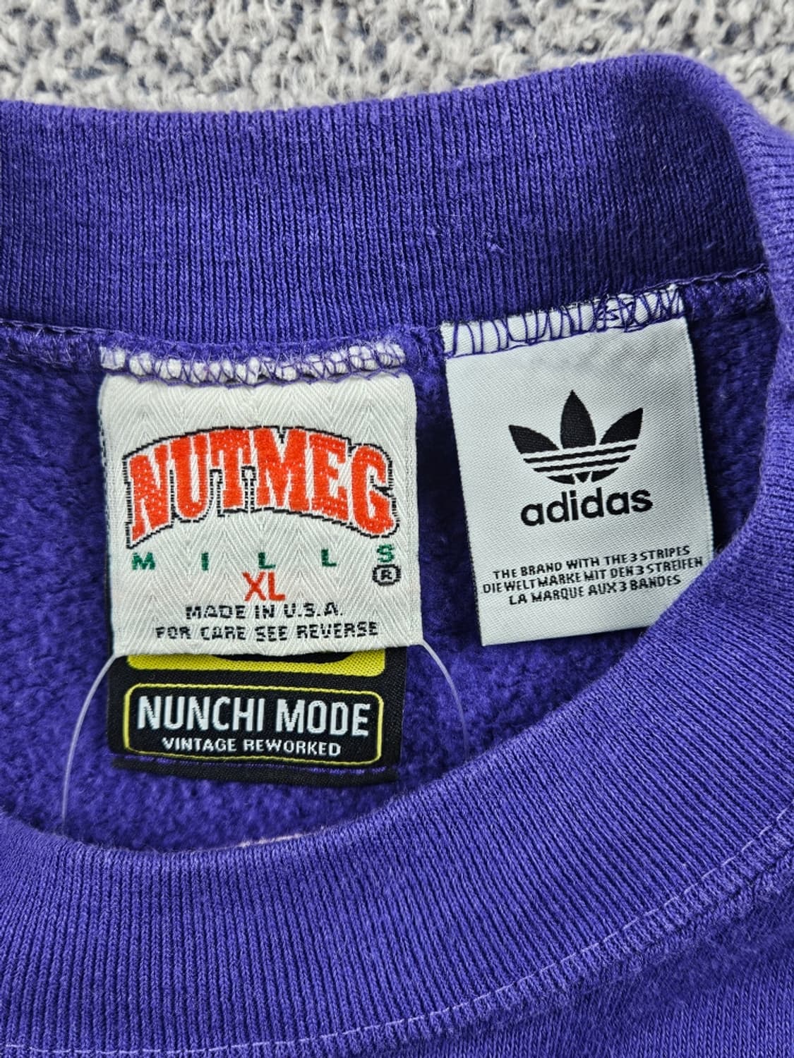90's USA 넛맥 X 아디다스 커스텀 스웻 맨투맨 (XL)/10994 상품이미지8