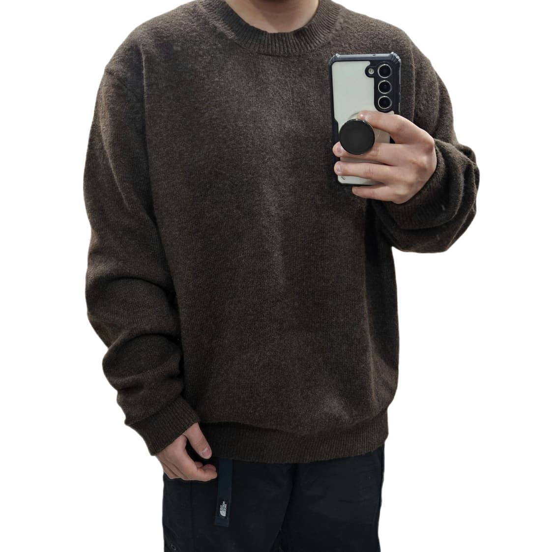 L 수아레 오버핏 브라운 니트 컨디션A 상품이미지1