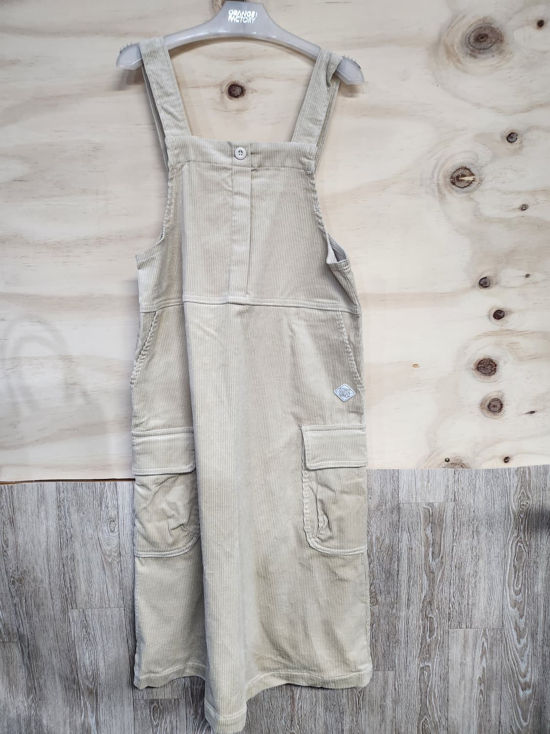 127) 원더플레이스 코듀로이 멜빵 롱원피스 상품이미지1