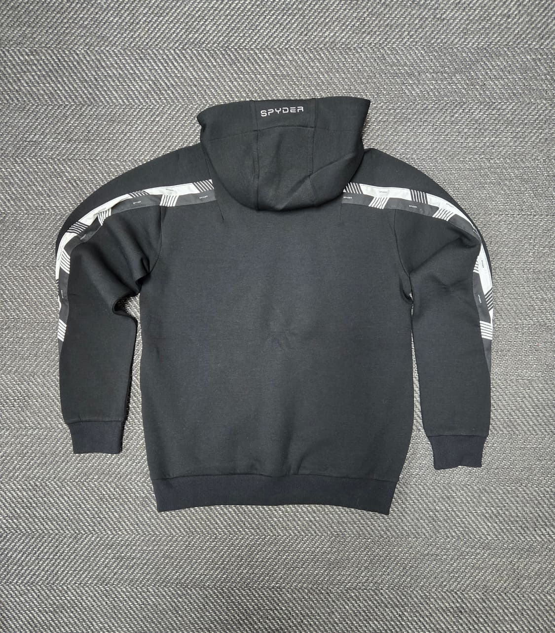 스파이더 공용 블랙 후드티 상품이미지2