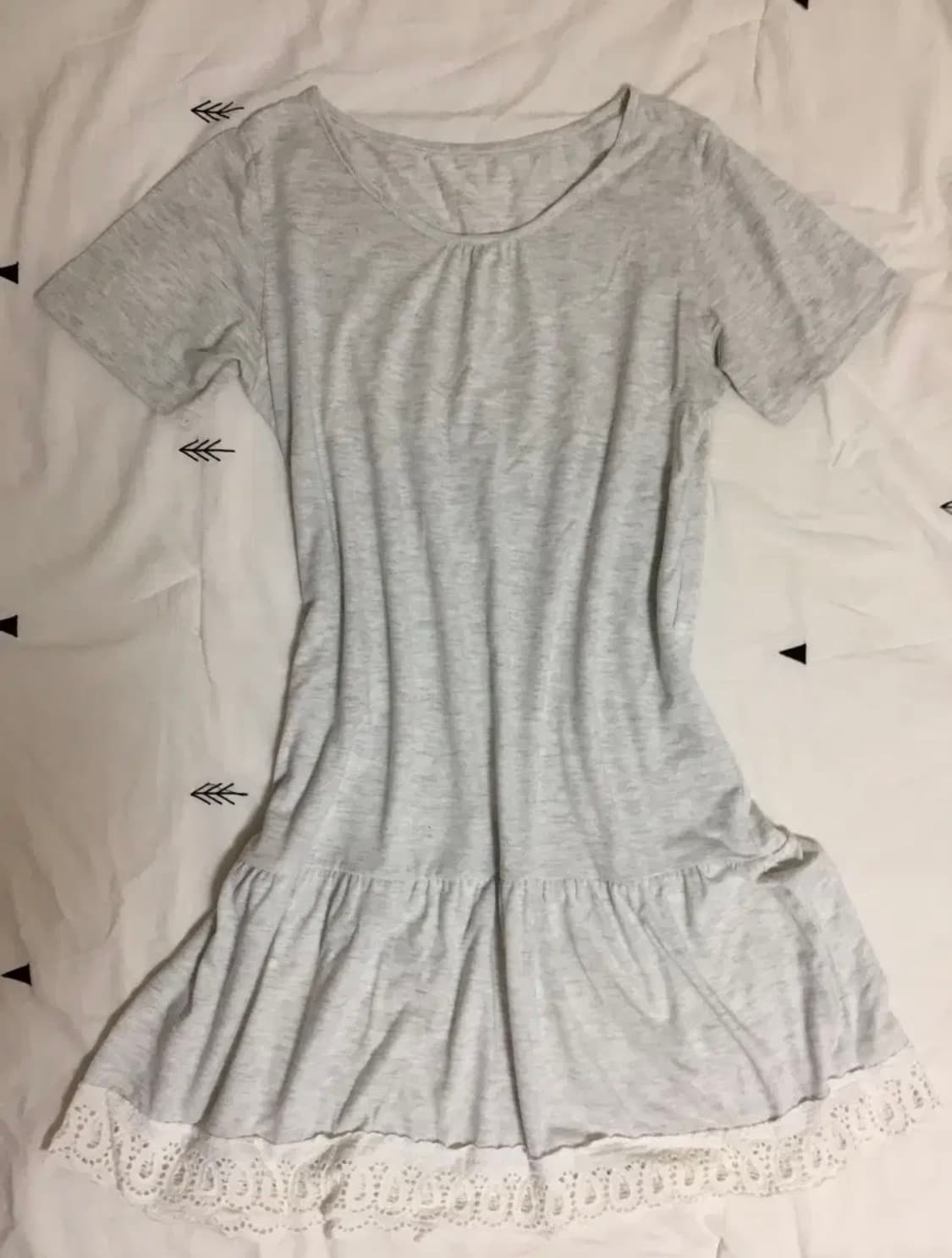 모리걸 하구미 펀칭 레이스 원피스 상품이미지1