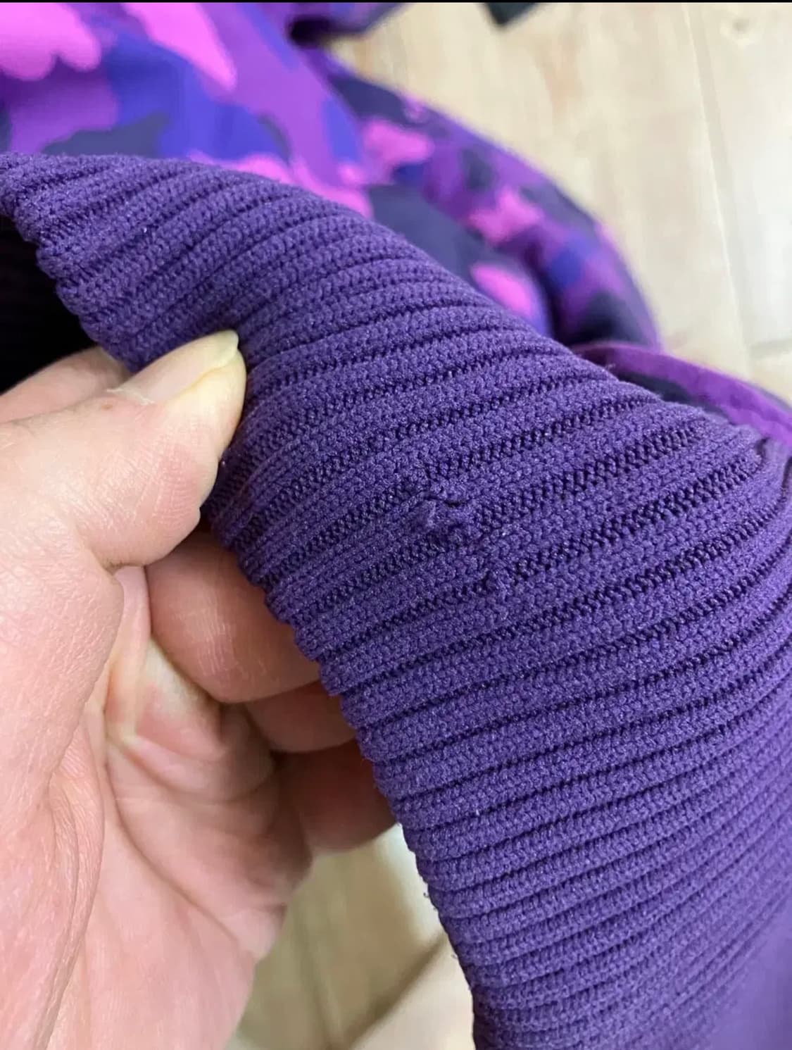 급처]베이프 퍼플카모 샤크 패딩 교신O 상품이미지5