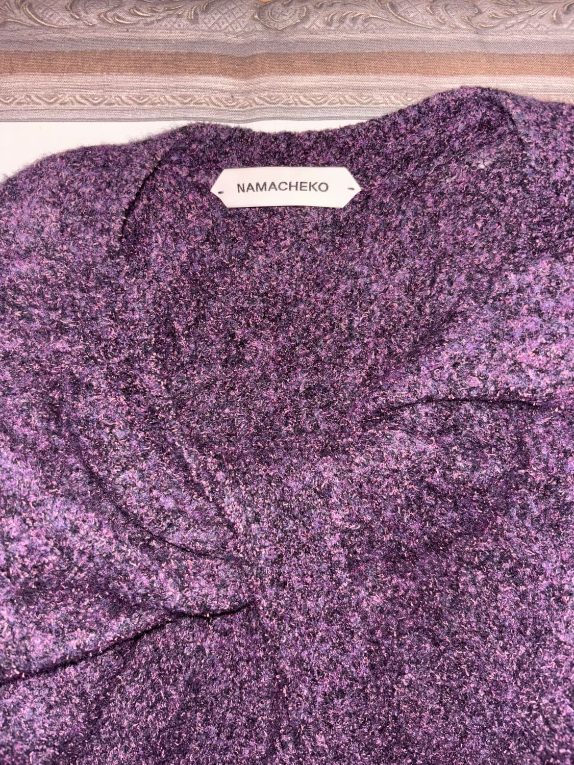 namacheko_knotted crewneck sweater 상품이미지6