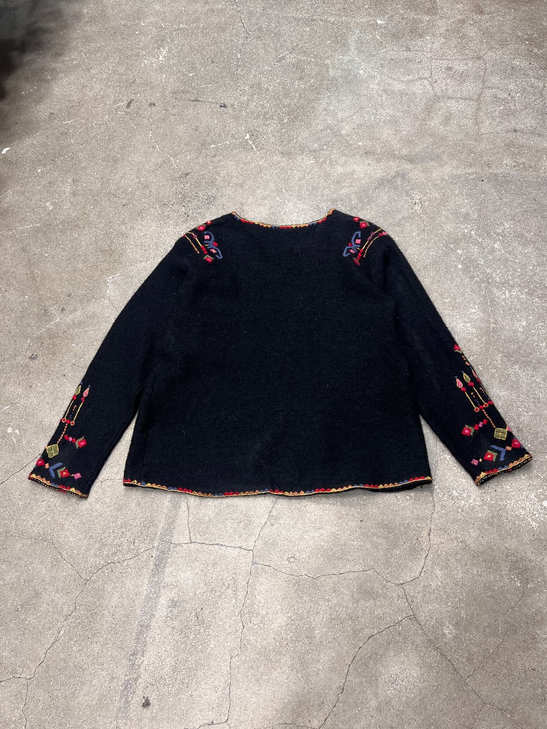 에스닉 자수 울 가디건 상품이미지5