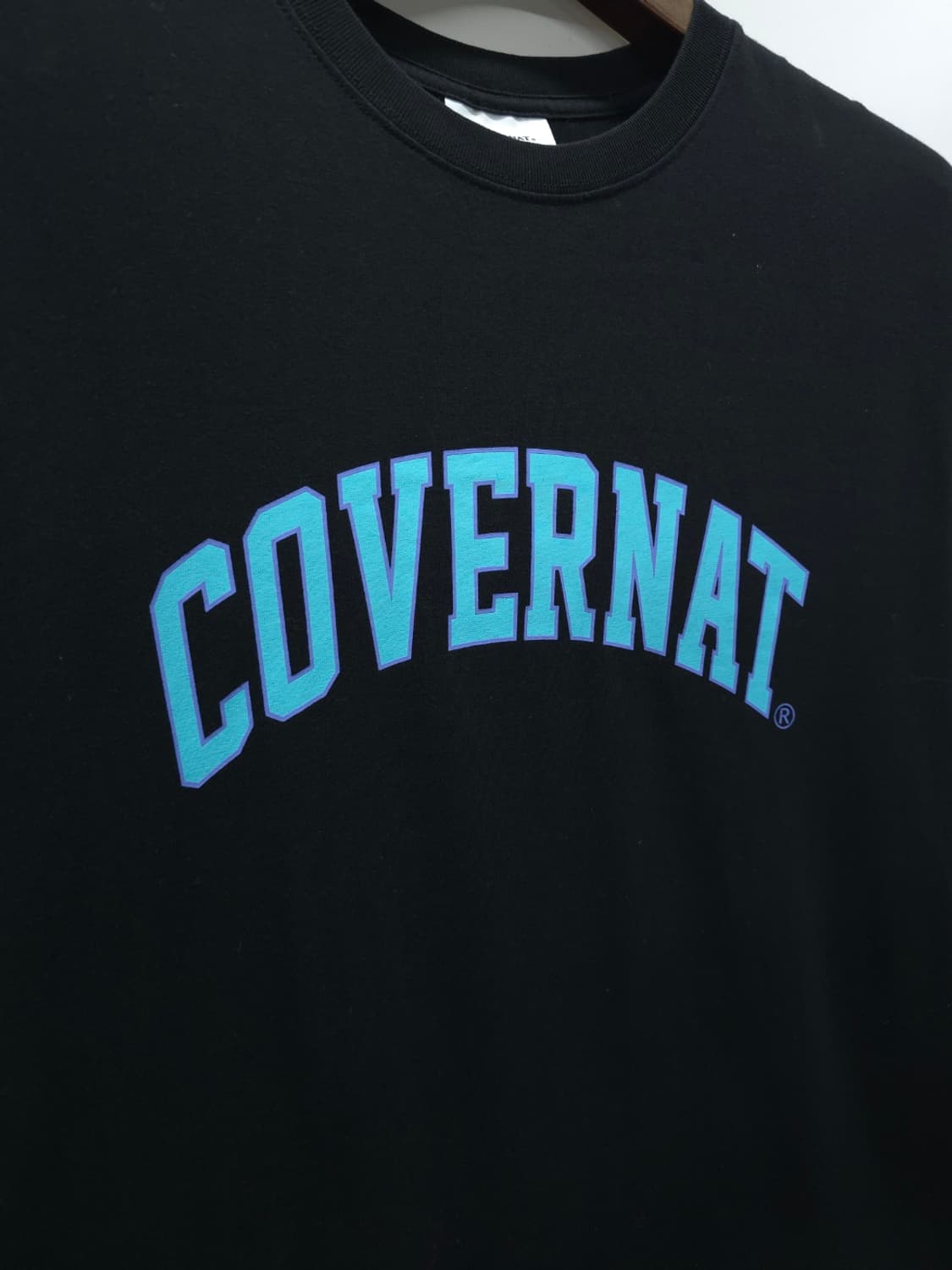 커버낫 아치 로고 반팔 티셔츠 블랙 XL 상품이미지4