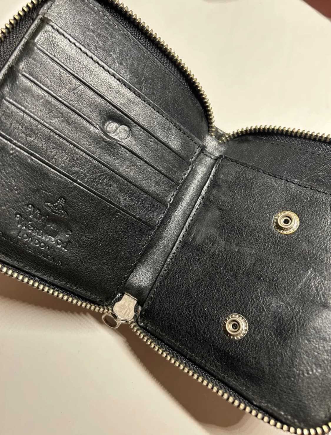 희귀) 비비안웨스트우드 블랙 반지갑 상품이미지3