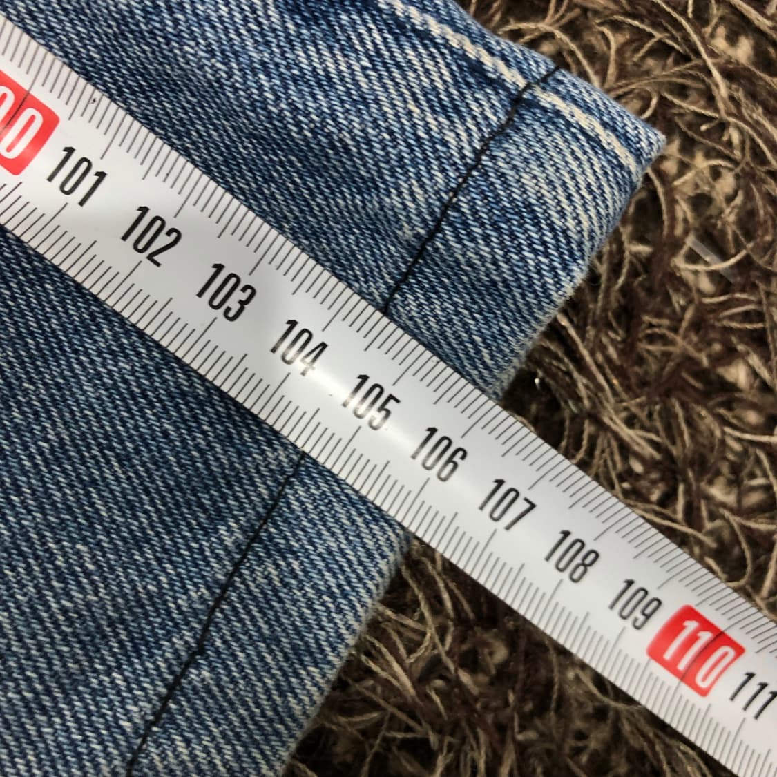 36 LEE 90s 워싱 와이드 데님 팬츠 상품이미지10