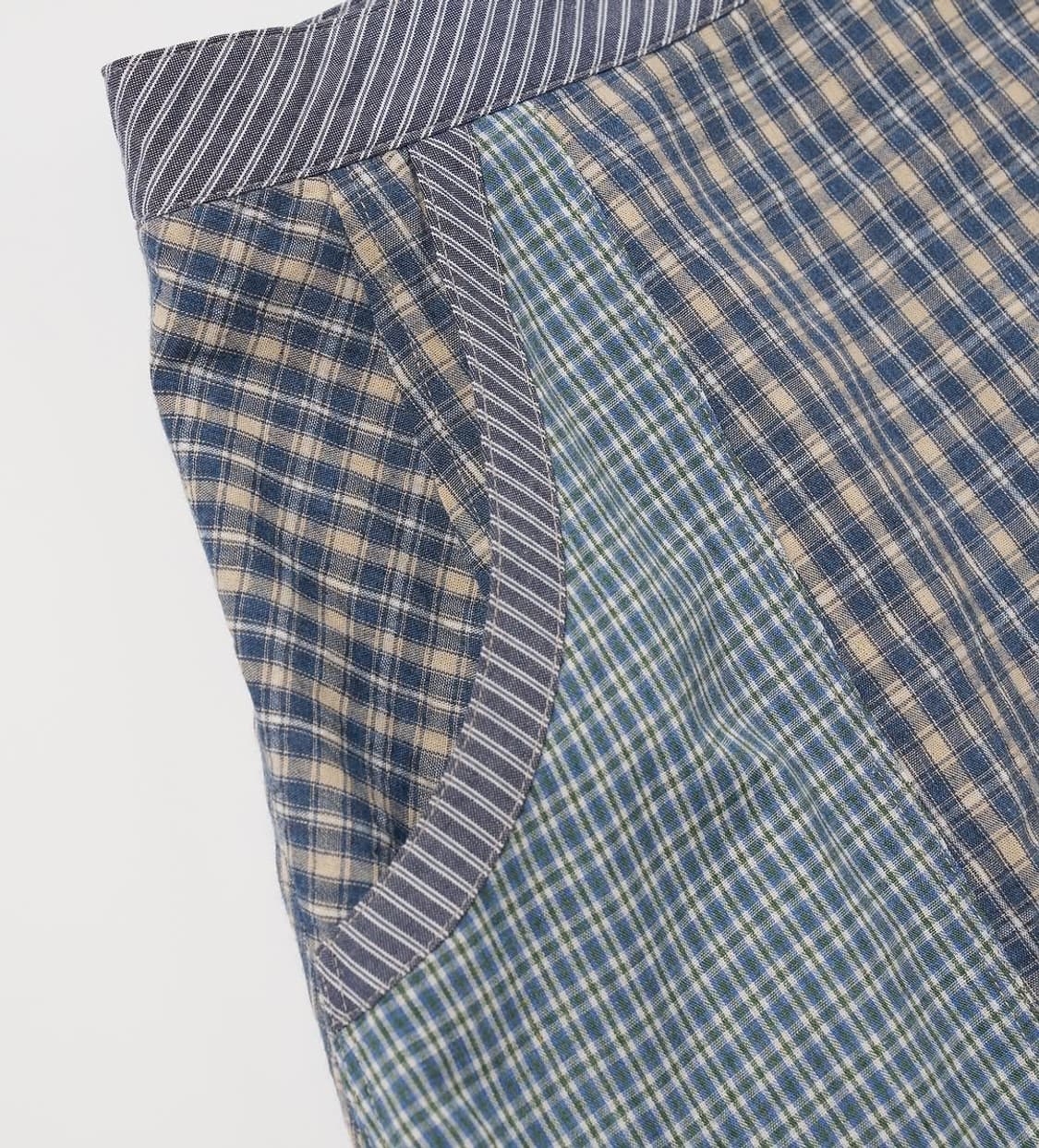 비아플레인 via pori check skirt 상품이미지9