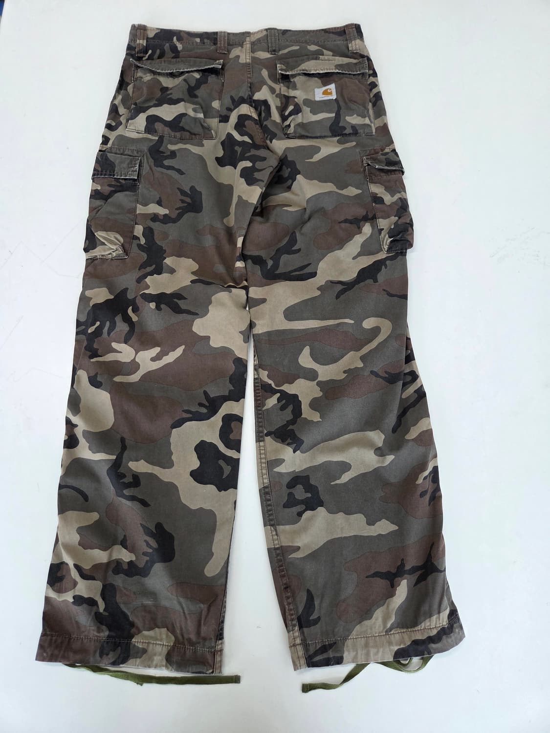 칼하트 카모 카고팬츠 카키 34x32 상품이미지2
