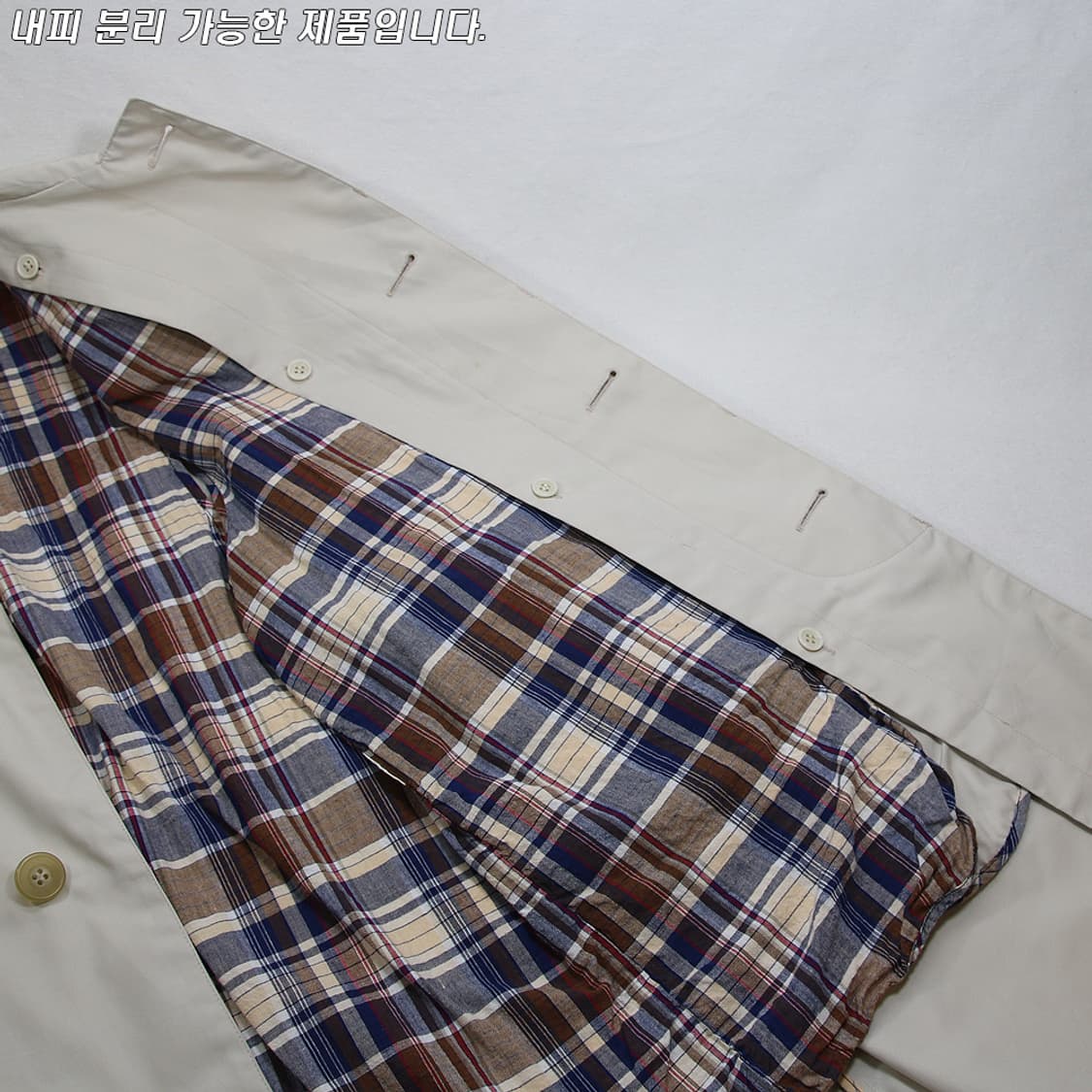 (착용컷) BLUE:LABEL 싱글 트렌치 코트 (남성용 98) 상품이미지7