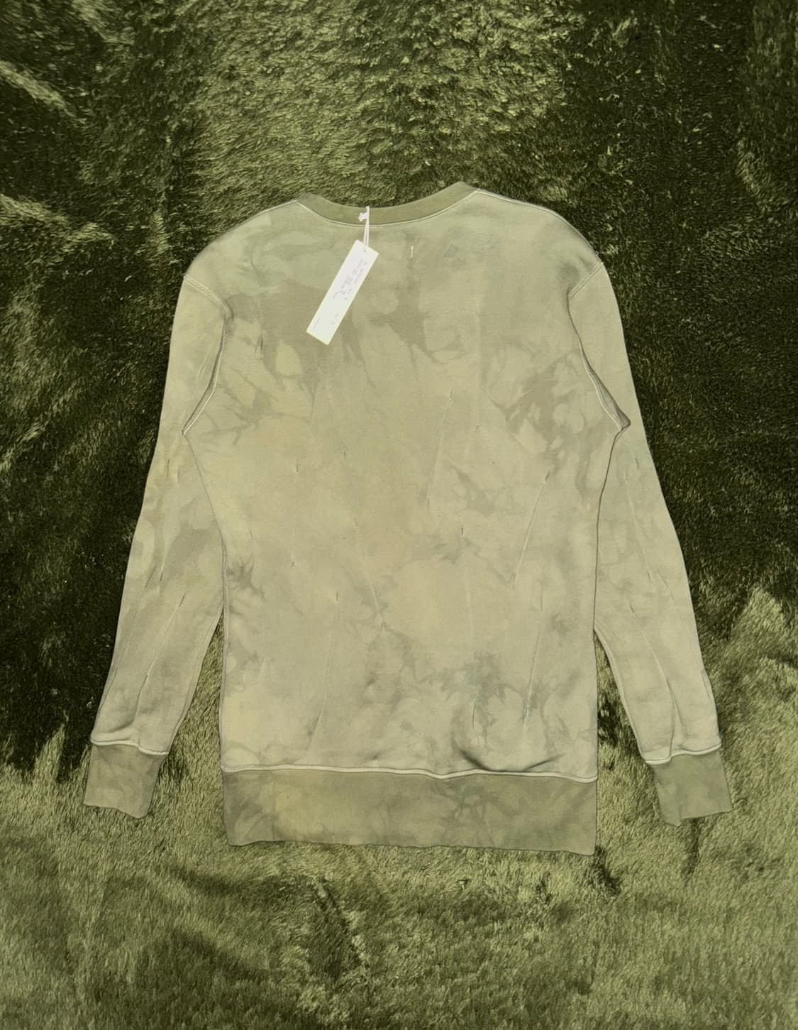 [M] SULVAM 설밤 핸드 다잉 다트 디테일 스웻셔츠 올리브 상품이미지7