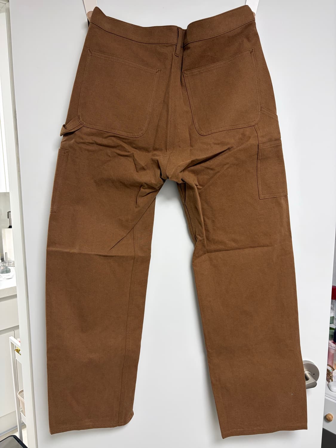[미시착 새상품] 오라리 워시드 헤비 캔버스 팬츠 브라운 상품이미지4
