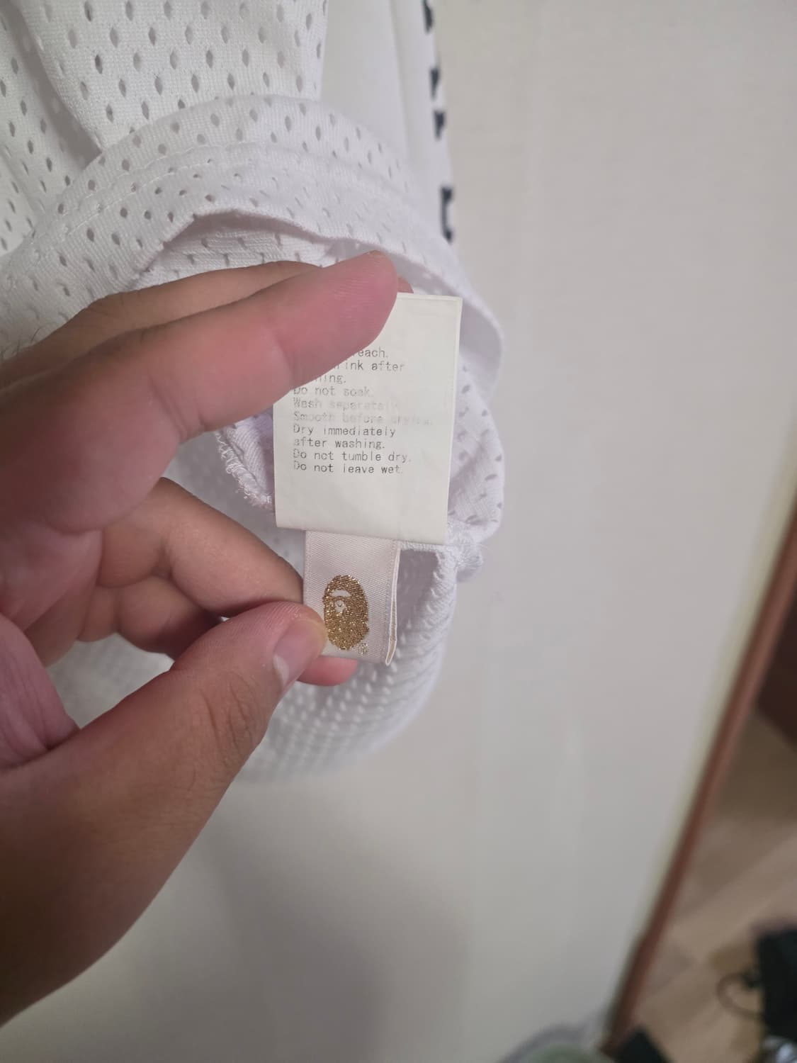 [L]베이프 메쉬 사이드로고 롱슬리브 상품이미지6