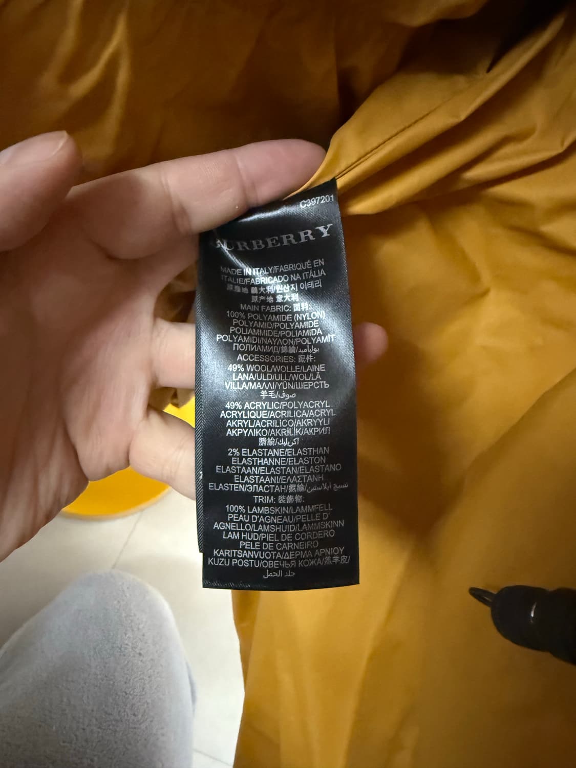 버버리 프로섬 11fw 컬렉션 패딩 상품이미지4