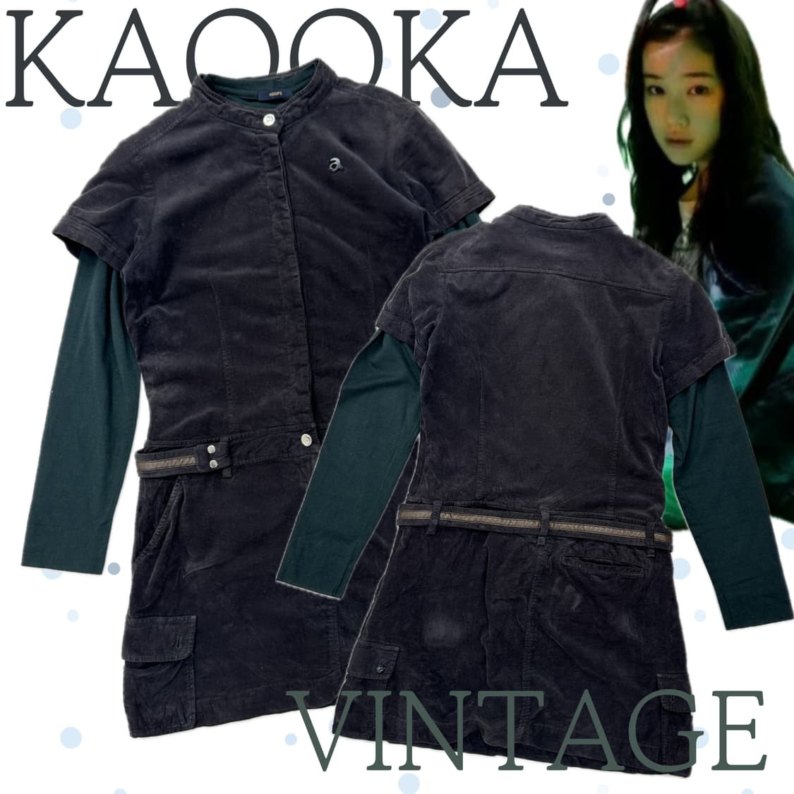 🤍하구미의 괴짜 레이어드 코디세트🤍 미니원피스 골덴 일본 빈티지 상품이미지1