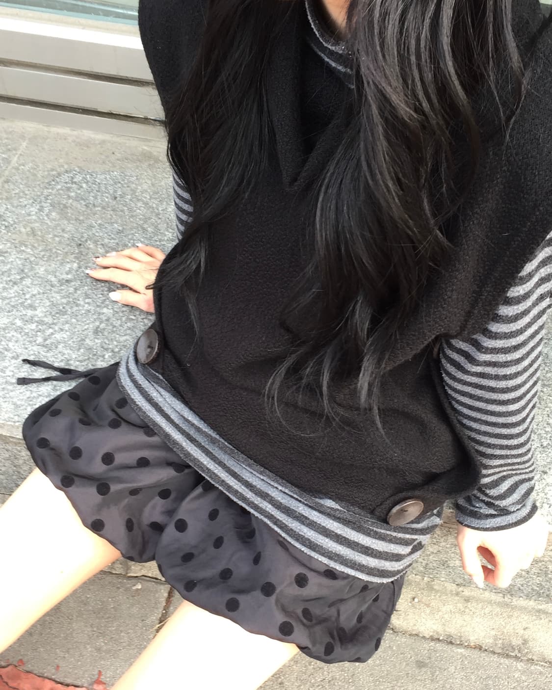 빈티지 블랙 도트 코디세트 상품이미지4