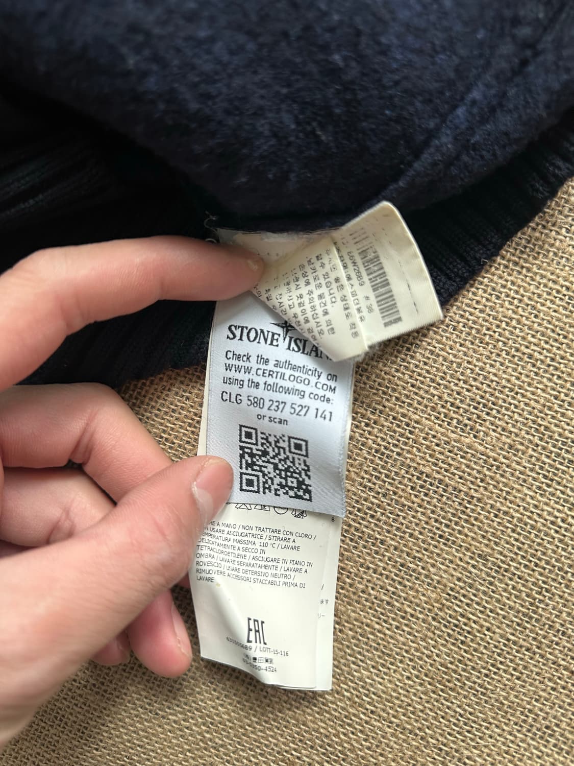 스톤아일랜드 니트 네이비 M(90-95) 상품이미지7