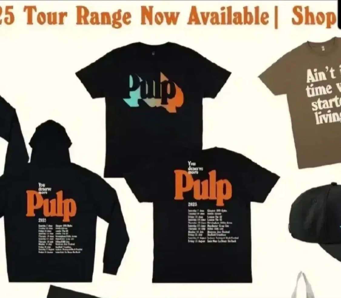 펄프PULP 2025 투어 티셔츠(M) 펜타포트
MD 밴드티 상품이미지1